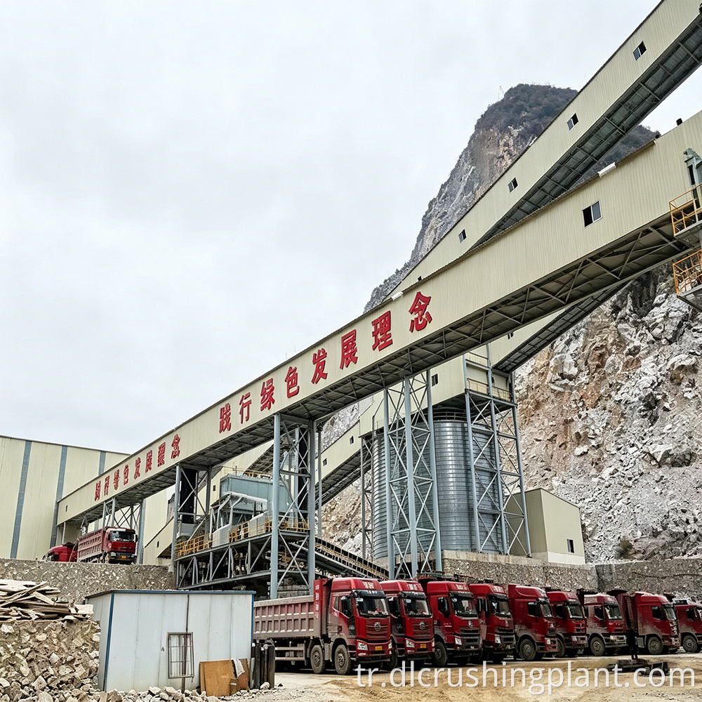 5 milyon tonluk agrega tesisi 5 million tpy aggregate plant